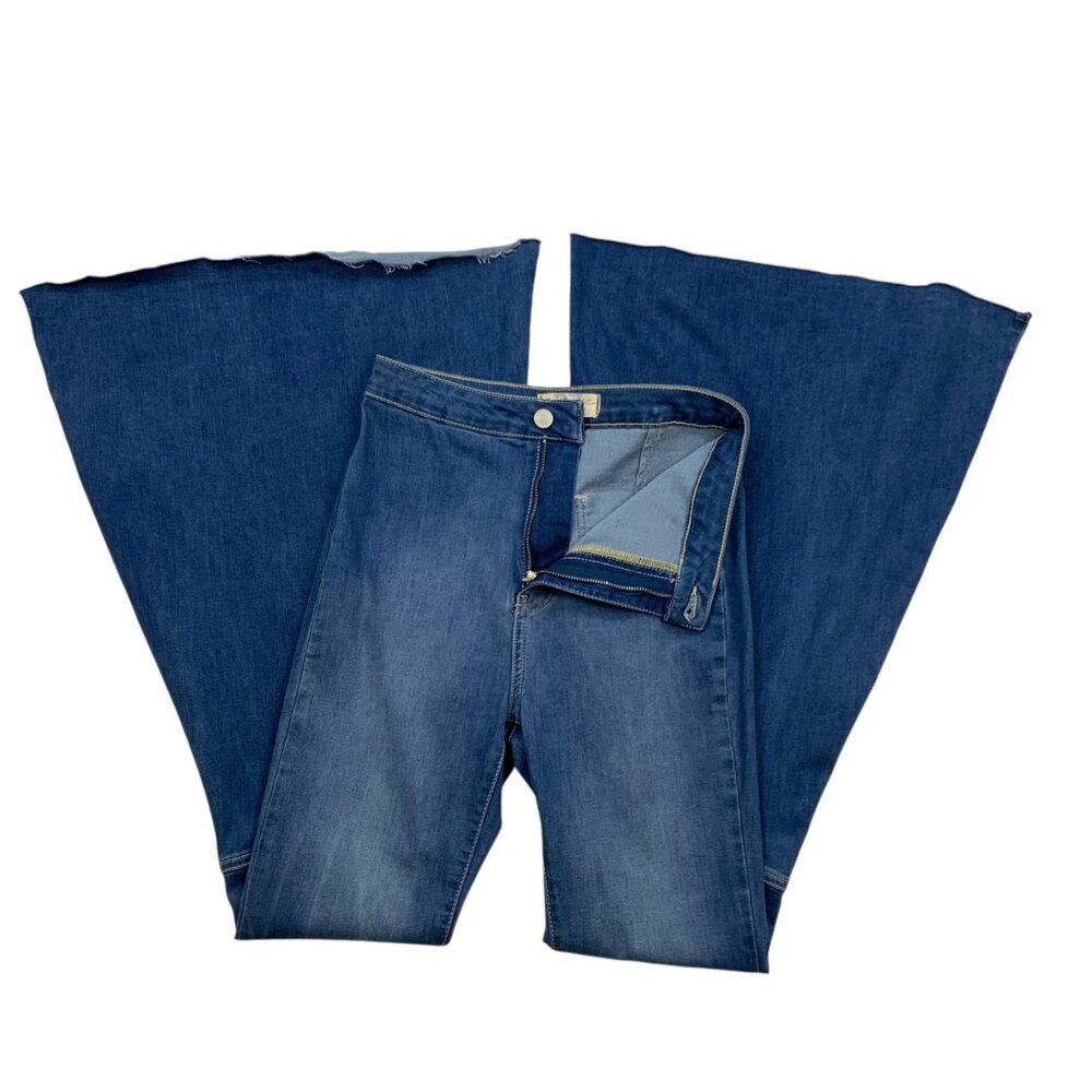 Free People We The Free Float On Flare Stretch Jean 27 Bell Bottom High Rise - Picture 3 of 14